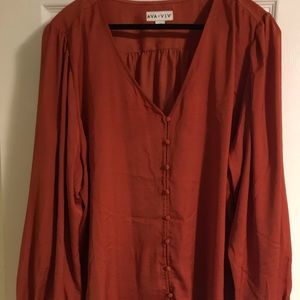 Rust color blouse